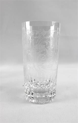 6 Gläser Baccarat  Parme-Bologne, Kristallglas 20. Jhd.