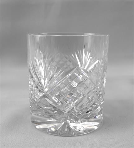 6 Whiskeygläser, Kristallglas