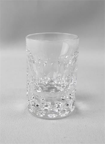 6 Glas-Pinnchen, Kristallglas