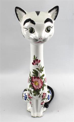 Katze Keramik Weber, Blumendekor