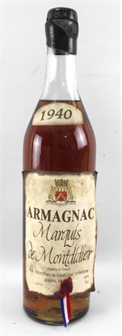 Armagnac Flasche von 1940, Marquis de Montdidier