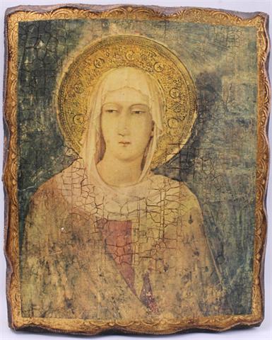 Ikone Darstellung Maria, Holz bemalt