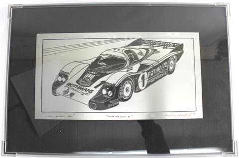 Andreas Hentrich Zinngrafik, Porsche 956 Le Mans 82, 21/100