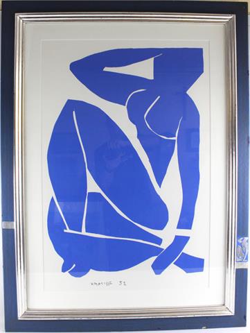 Siebdruck, Blue Nude 3, Henri Matisse 52