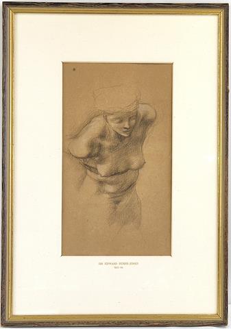 Sir Edward Burne-Jones (1833-1898) "Weiblicher Akt"
