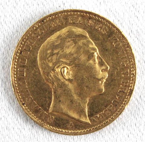 20 Mark Gold 1893 A. Wilhelm II. (1888-1918) - Deutscher Kaiser König von Preußen