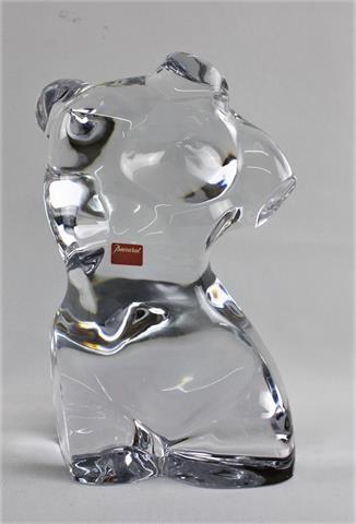 Baccarat Moderne Glasskulptur " weiblicher Torso"