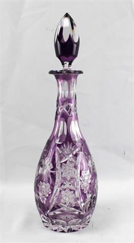 Karaffe Bleikristall, violett