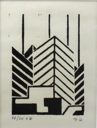 Thilo MAATSCH (1900-1983) "Geometrische Komposition", No. 20/24