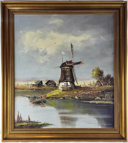 Brenken, Maler 20. Jh., "Alte Windmühle"