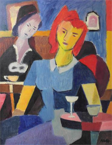 Alfred Hoffmann (1898-1987), "Damen im Cafe"