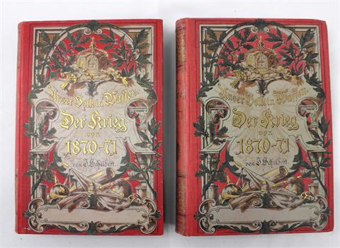 2 Bände "Unser Volk in Waffen - Der Krieg 1870/71"