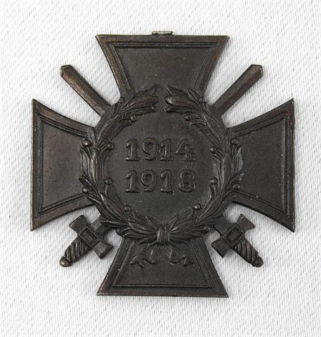 Ehrenkreuz für Frontkämpfer, 1914-1918