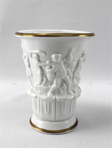 Vase mit Goldrand, Sitzendorfer Porzellan