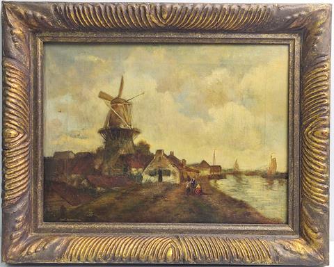 Piet Mondriaan (1872-1944) attr. "Holl. Windmühle" um 1900