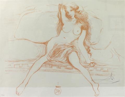 Salvador Dali (1904-1989) "Sitzender weiblicher Akt" Lithografie