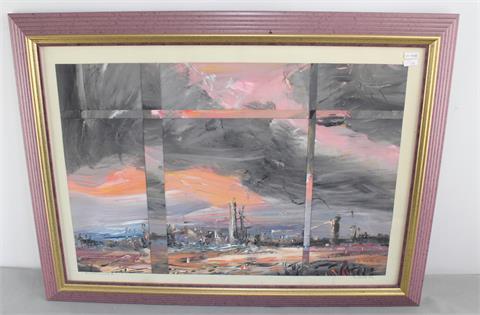 Collage "Fensterausblick" Manfred Seils, 1992