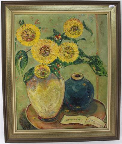 Ch. H. Sillinger 1952, USA, Stillleben "Sunflowers"