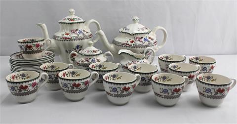 12 Pers. Kaffee-Teeservice "Spode Chinese Rose"