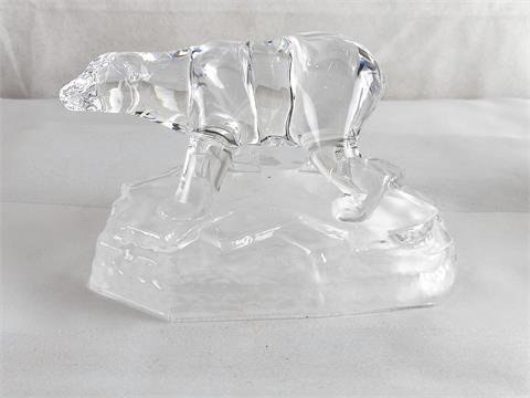 Cristal d' Arques "Eisbär auf Eisscholle", Paris 20.Jh.