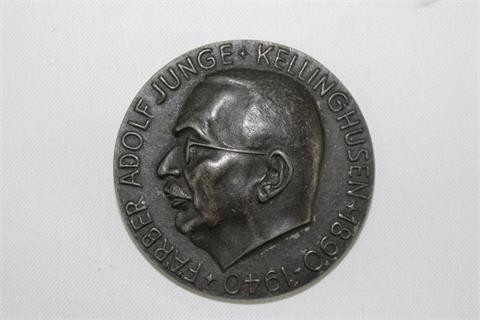 Medaillon, Adolf Junge, Kellinghusen, 1890-1940