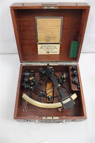 Sextant in Holzbox, W. Ludolph Bremerhaven, 1920er