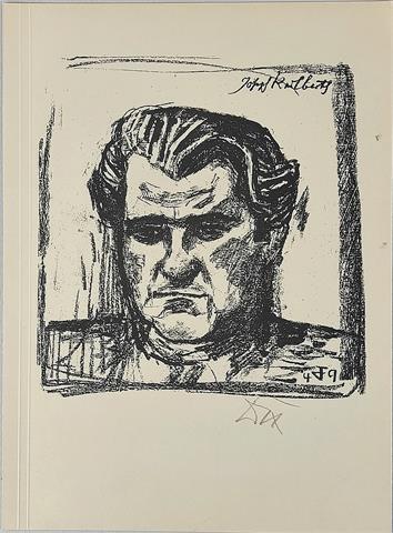 Otto Dix (1891-1969) "Joseph Keilberth, 1949" orig. Bleistiftsignatur