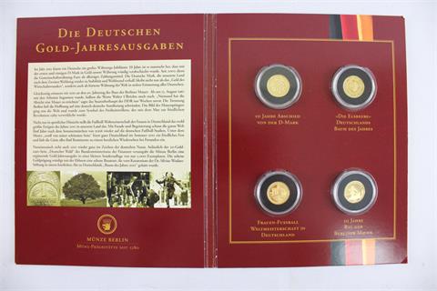 Die Deutschen Gold-Jahresausgaben 2011, 4 Goldmünzen, Berlin