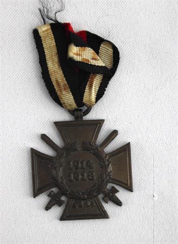 Ehrenkreuz am Band, 1914 - 1918, 1 Weltkrieg