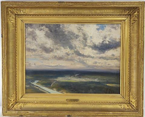 Gabriel Loppé (1825 Montpellier-1913 Paris)"Weite Landschaft"