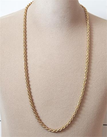 Lange Halskette, Gelbgold 585, 36,45 g, Länge 90 cm