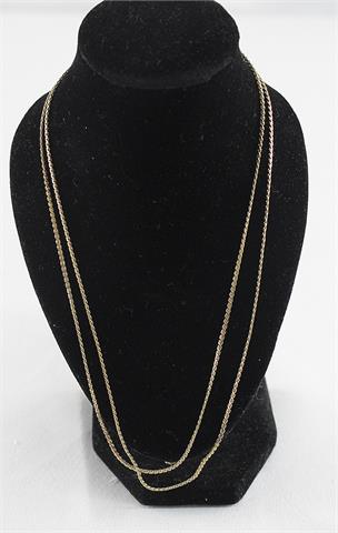 Lange Halskette, 333er Gelbgold